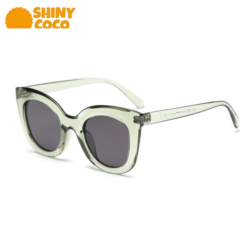 

ShinyCoCo Luxury Brand Cat Shaped Polarized Sunglasses Trendy And Individualistic Large Framed Bare Faced Korean Sunglasses