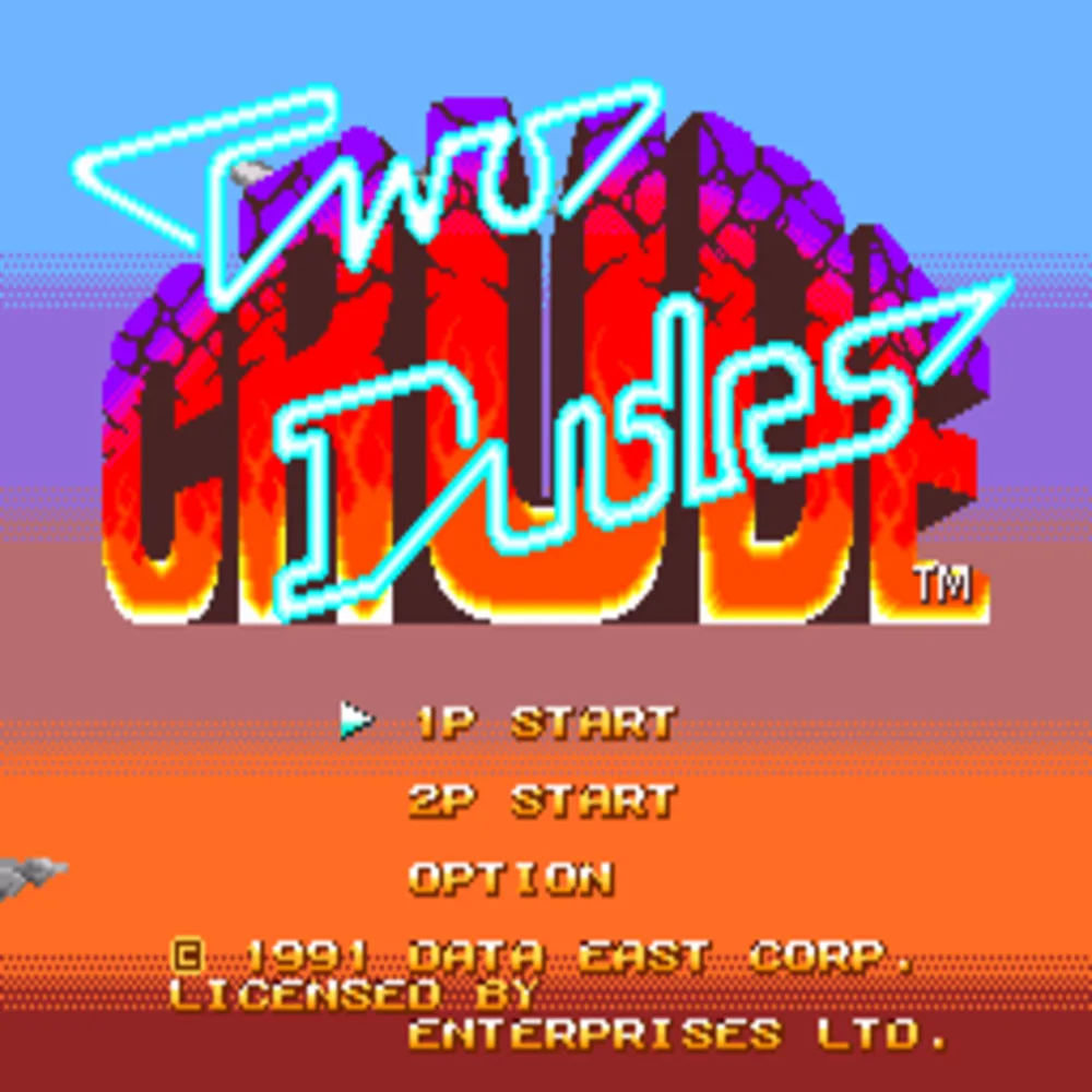 Two Crude Dudes  16bit MD Game Card For Sega Mega Drive For Genesis System