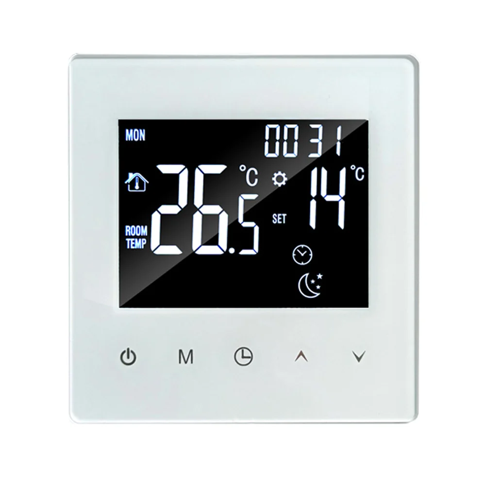 WiFi for enabled Temperature Controller Intelligent Thermostat Black Smart Temperature Control Temperature Range 5-90