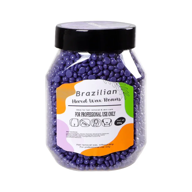 200g Depilatory Wax Beans for Hair Removal Hard Wax Pellet for Warmer Hot Film Painless Waxing Beads for Heater Machine