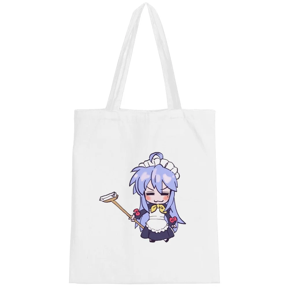 Lucky Star Otaku tote bag reusable y2k shopper sac cabas shopping woman