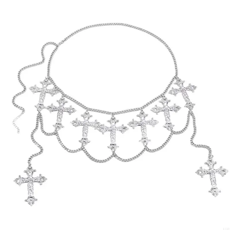 K1ME Belly Chain For Dress Carvings Waist Chain Elaborate Charm Women Waist Chain