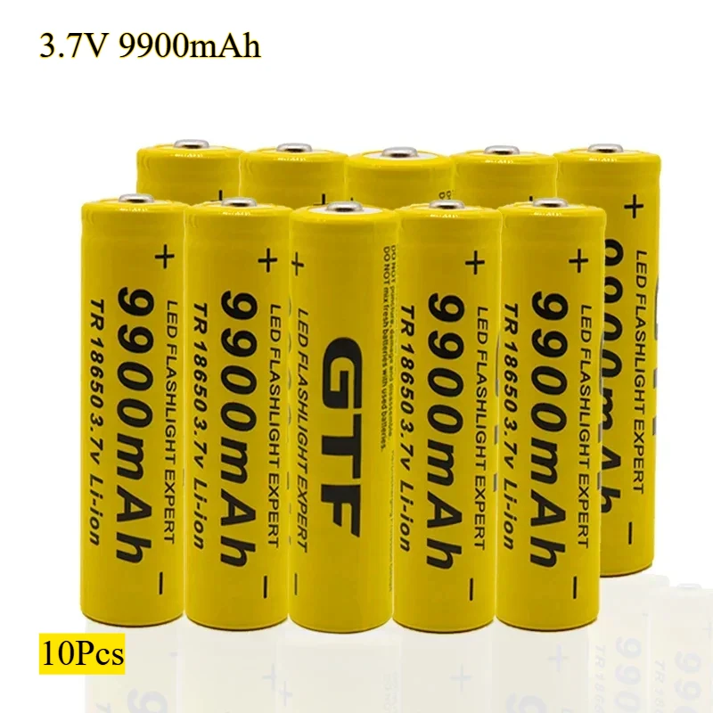 

2023 Original 18650 battery 3.7V 9900mAh rechargeable lithium ion battery for LED flashlight hot new high quality batteries NEW