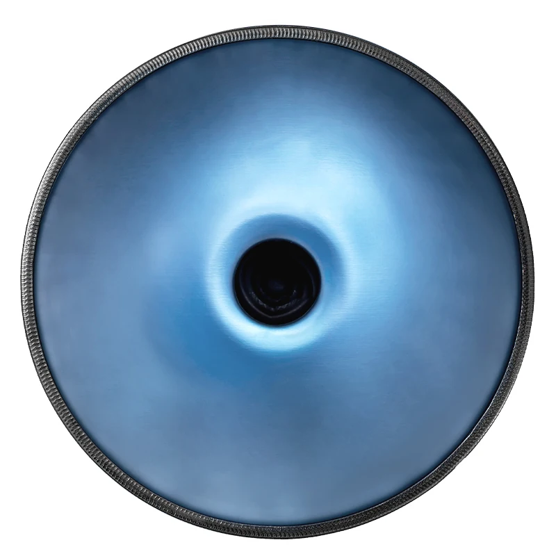 Handpan D Minor 440Hz 22 Inch 10 Notes Steel Drum Complete Set Backpack Stand 2 Mallets Finger Sleeves Cleaning Cloth Courses