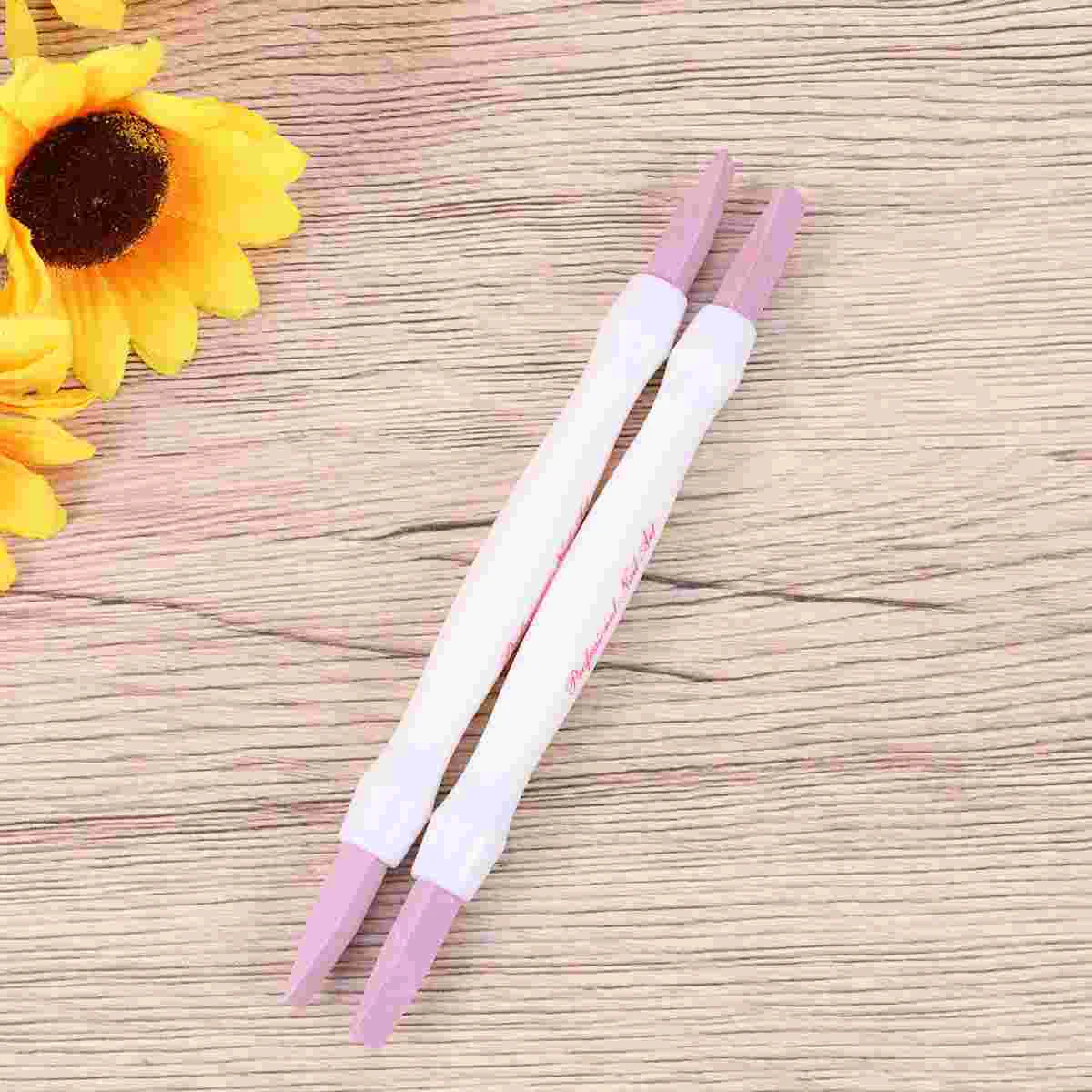 2 PCS Nail Polishing Tool Portable Manicure Polished Pen Natural Personal Premium Dead Skin Remove Trimmer