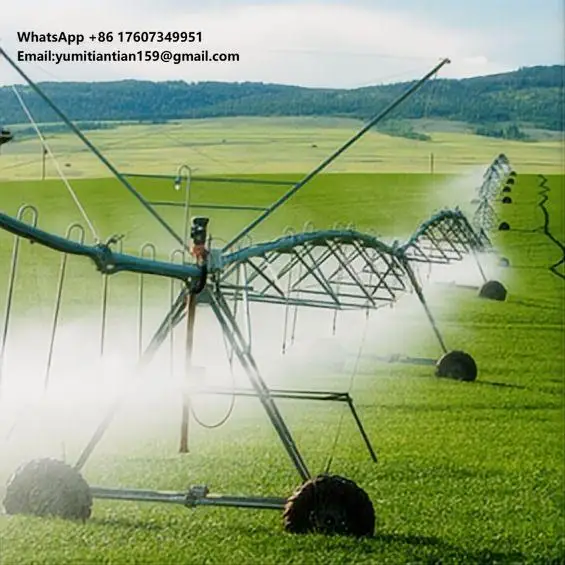 

Подвижная центральная поворотная сельскохозяйственная ирригационная система с моторным шестеренным насосом и IoT для 10-зонтального использования в полевых условиях