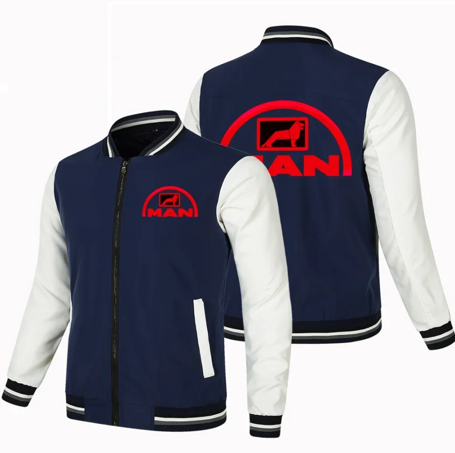 Chaqueta de béisbol de algodón para hombre, sudadera ajustada con logotipo de coche, moda Hip Hop, primavera y otoño, novedad de 2023