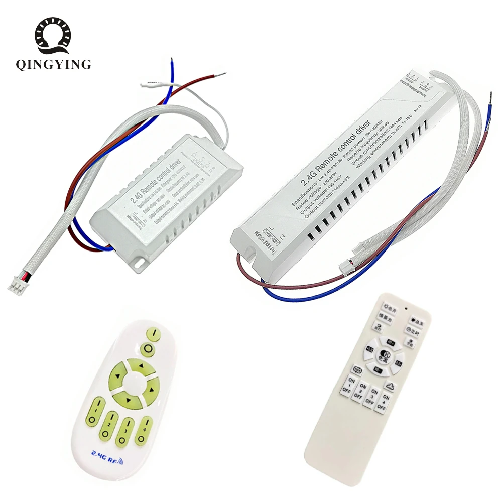 

LED Driver Light Transformers 20W-80W-120W x2 210mAWith 2.4G RF Remote Color Changeable Dimming For Ceiling Lamp DIY Accessories