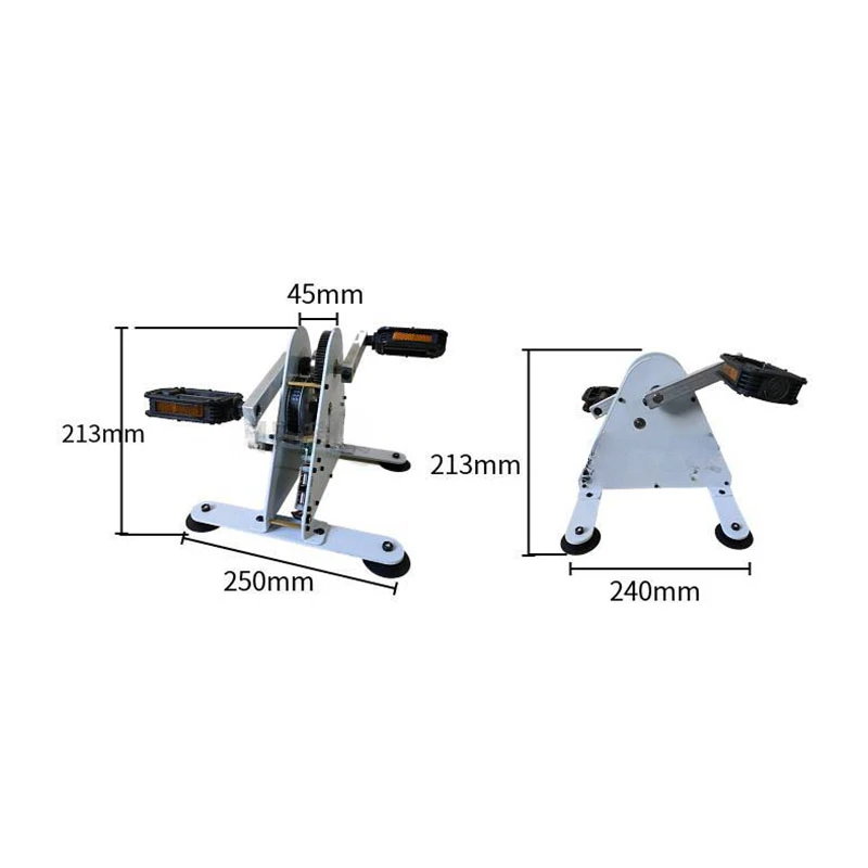 Portable Pedal Generator Rehabilitation Training Device Spinning Bike Dual USB Output DIY Fitness Geared Foot-Operated Generator