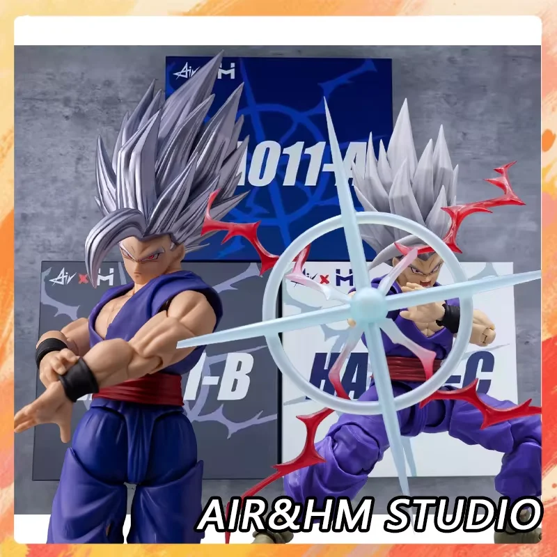 EN STOCK: Escultura de Cabeza de Son Gohan de AIR&HM Studio, Accesorios de Cabeza de Dragon Ball Super Saiyan Gohan Beast, Figuras de Acción de Anime, Regalos