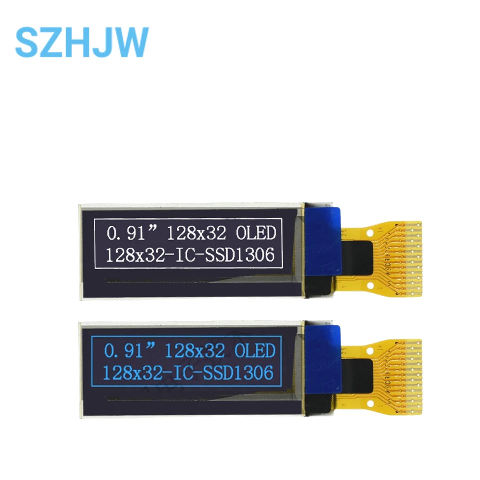 

0.91 Inch OLED LCD Module white SPI/IIC Interface 128*32 Dot Matrix diy