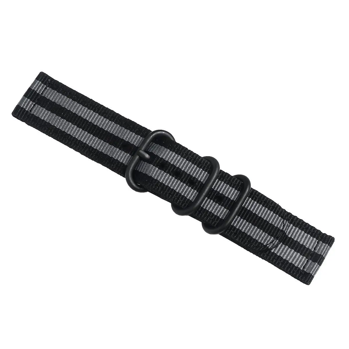 

20 Mm Nylon Strap Black Buckle Watch 20mm Band Sandblasting Bands Straps Fitness