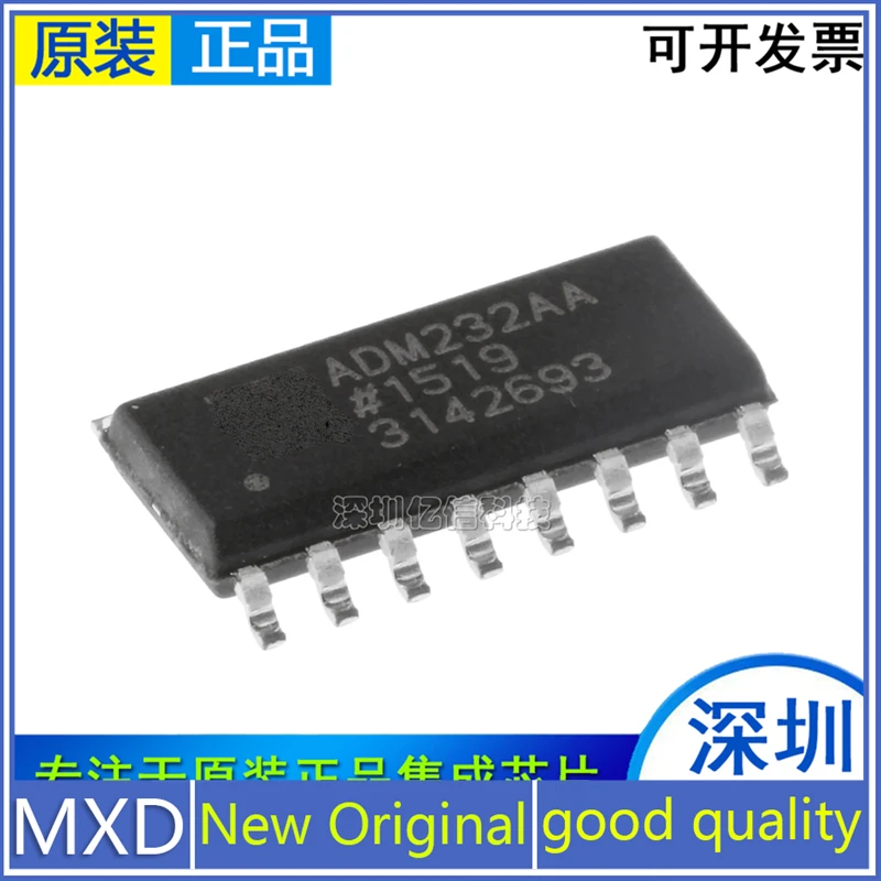 5Pcs/Lot New Original ADM232AARNZ SOP-16 RS-232 Line Driver And Transceiver IC In Stock Good Quality