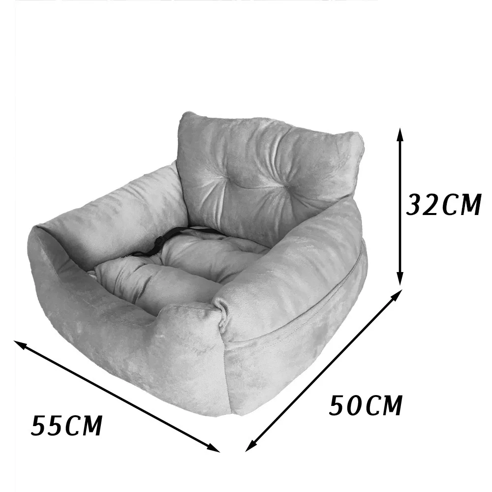 

Pet Sofa Bed for Dogs Cats Car Front Seat Booster Washable Non Slip Travel Mat Vehicle Comfortable Cushion Essential