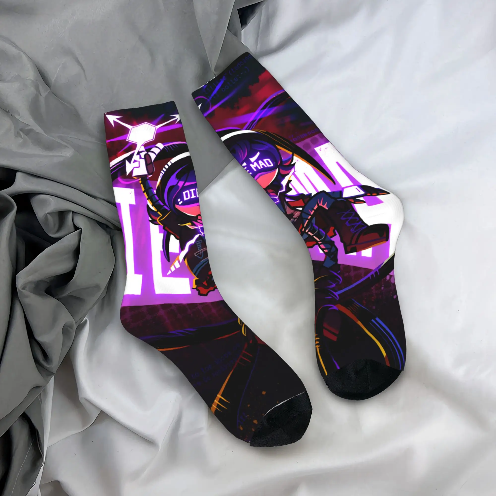 Murder Drones Stockings  Printed Casual Socks Autumn Anti Skid Socks Men Outdoor Sports Comfortable Socks