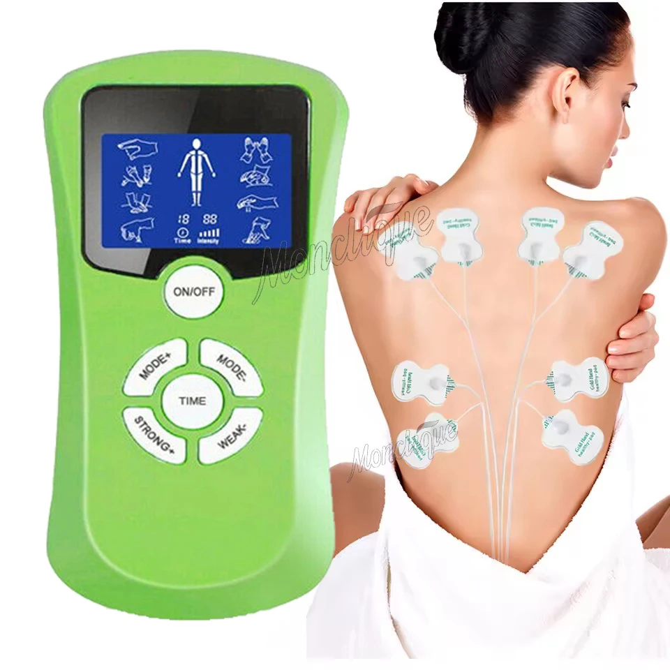 

Electric Neck Massager EMS Muscles Massage Stimulator Adjustable Tens Acupuncture Meridian Physiotherapy Digital Massage Tools