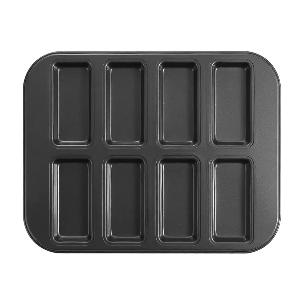 

8 Slots Mini Muffin Baking Tray DIY Dishwasher Safe Baking Pan Mold Rectangle Creative Non-Stick Cake Mold Tiramisu Accessories