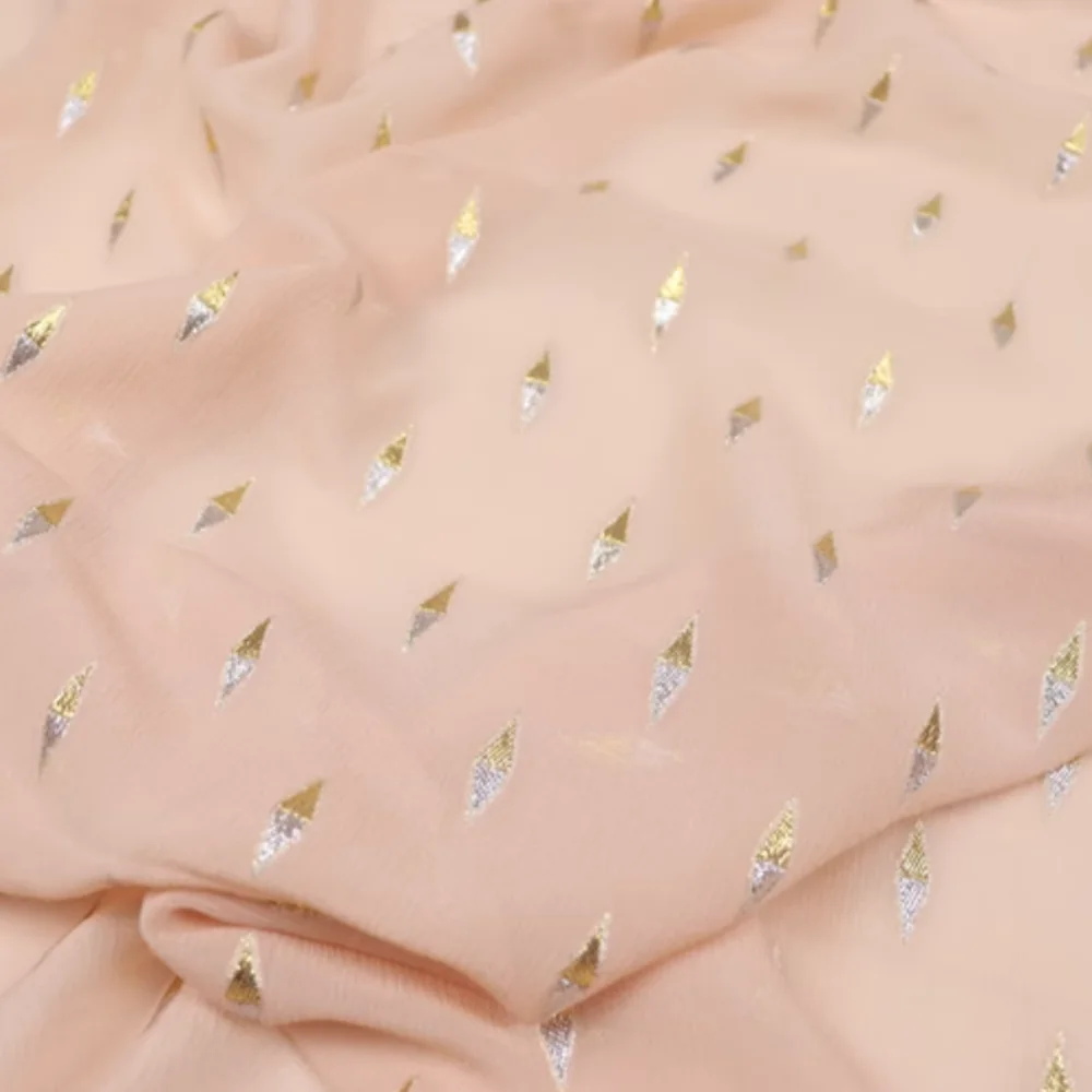 Perfect Solid Color Soft Breathable Popular Shiny Silk Metallic Fabric Lurex for Lady Elegant Party Dress Shawl Costume