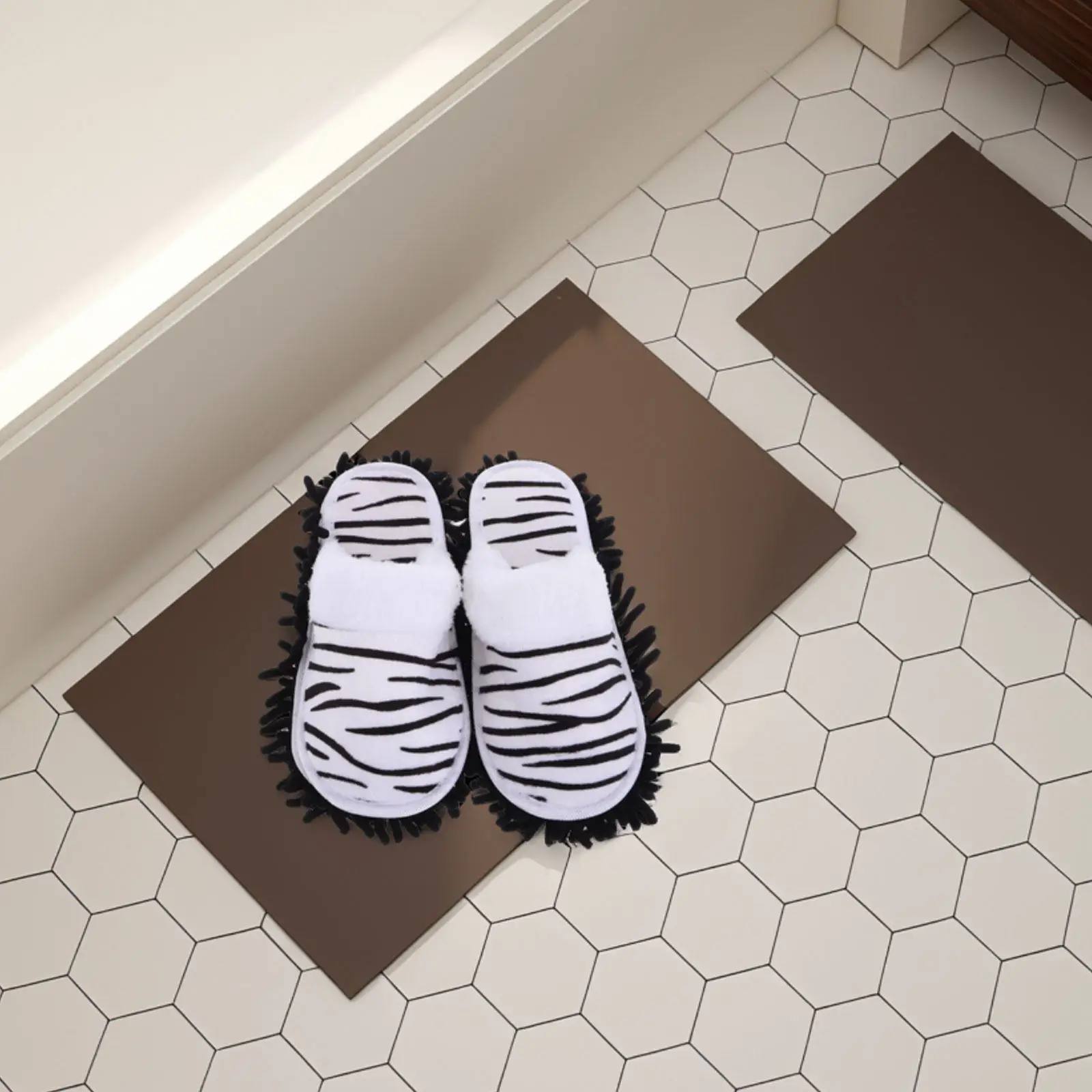 

Пара моющихся съемных тапочек-швабр для ленивой уборки, удобные теплые тапочки с подошвой для уборки деревянных полов, носки-швабры для удаления пыли