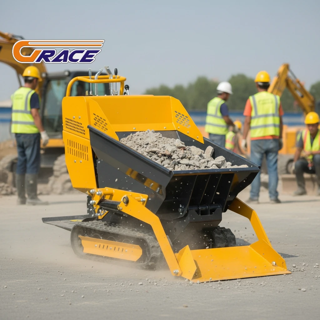

Factory Wholesale 800kg Mini Crawler Dumper EURO5 EPA Customized for Farm Garden Construction Fast Delivery