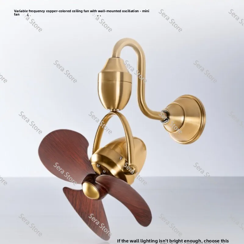 Corner fan shaking head bedroom bathroom dining room remote head frequency conversion fan ceiling fan remote control wind