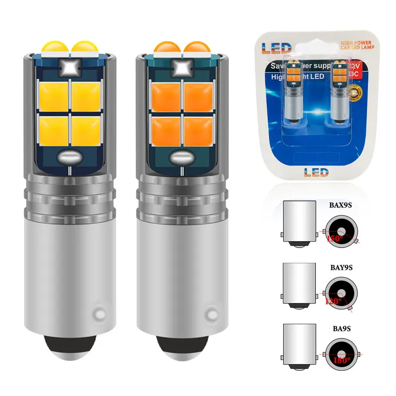 2PCS BA9S BAX9S BAY9S Żarówki Led 3030 Chip 10SMD T4W H6W Lampy do czytania w samochodzie Lampy do oświetlenia tablicy rejestracyjnej Automatyczne światła postojowe
