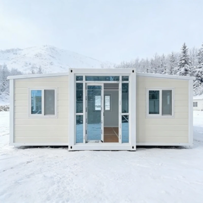 Customized Exquisite Double Wing Folding Room 20ft Flat Top Container House Prefab Expandable Mobile Garden Studio