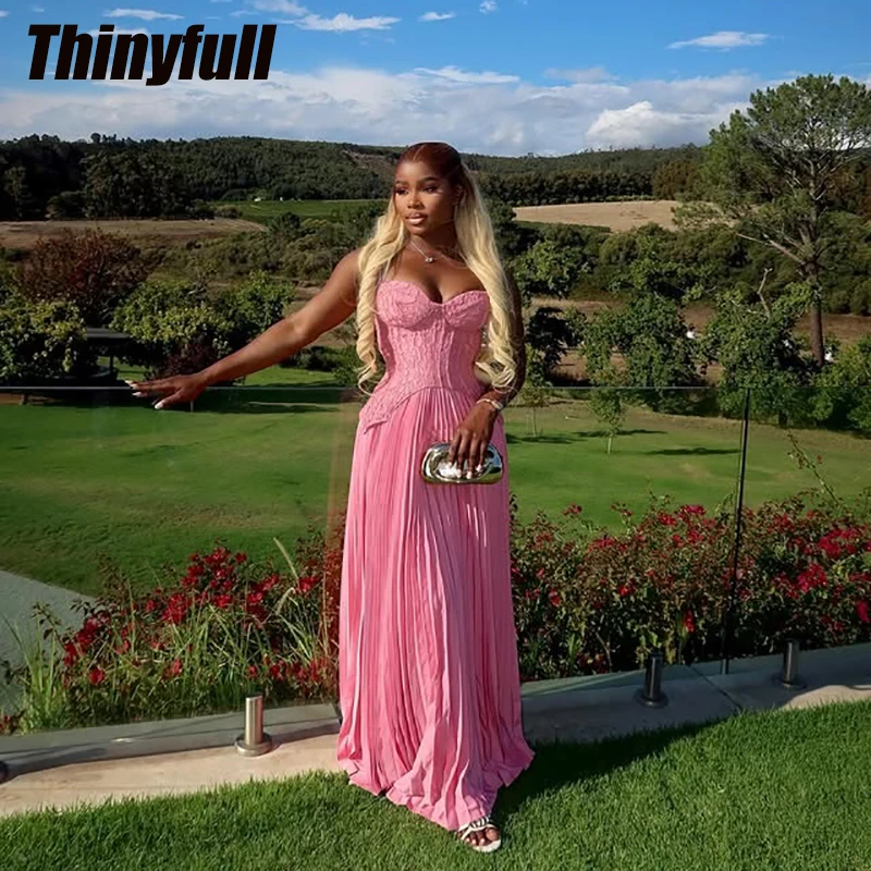 

Thinyfull A-line Chiffon Prom Dress 2026 Sweetheart Ruched Evening Dress Vestidos De Fiesta Elegantes Party Gown Customized