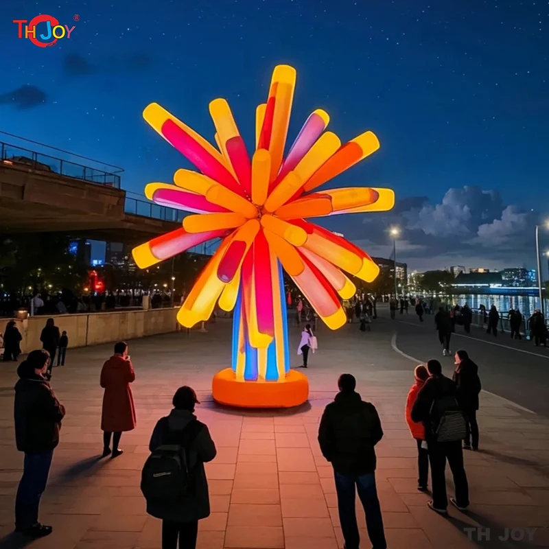 5m Tall Inflatable Fire model for party