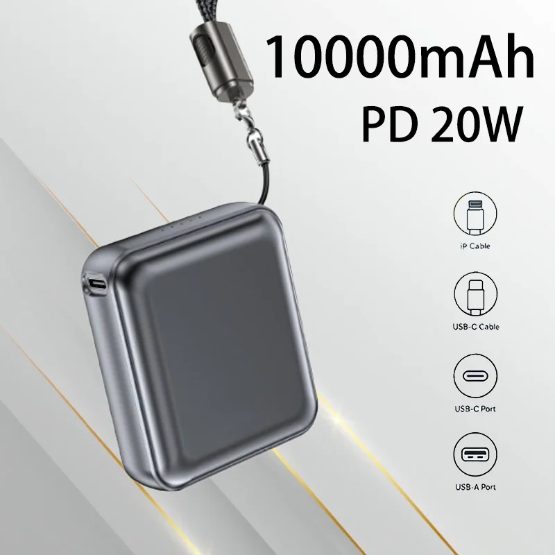 10000mAh Magnetic Wireless Power Bank with Stand Fast Charging Portable External Battery Charger for Mobile Phone Smart Watch
