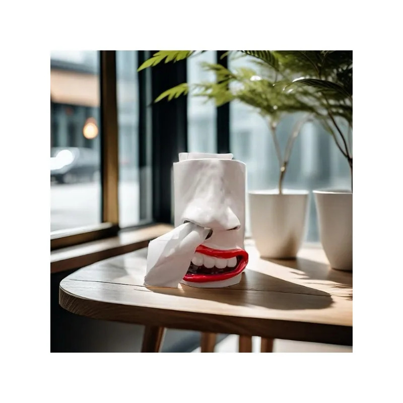 Creative and quirky paper holder decorations, funny home nose tissue holders, resin handicrafts desktop ornaments