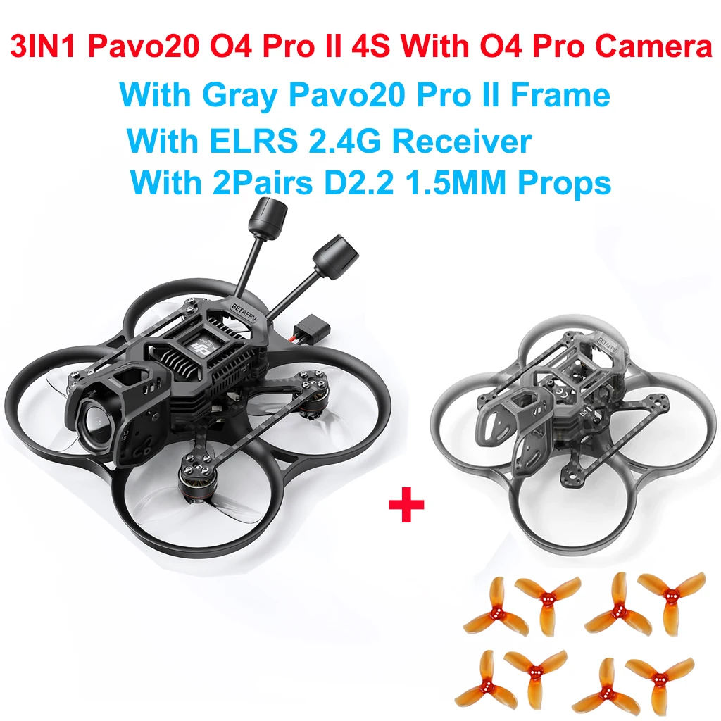 BETAFPV Pavo20 O4 Pro II Brush - Drone Battery 3S ulasan dan harga