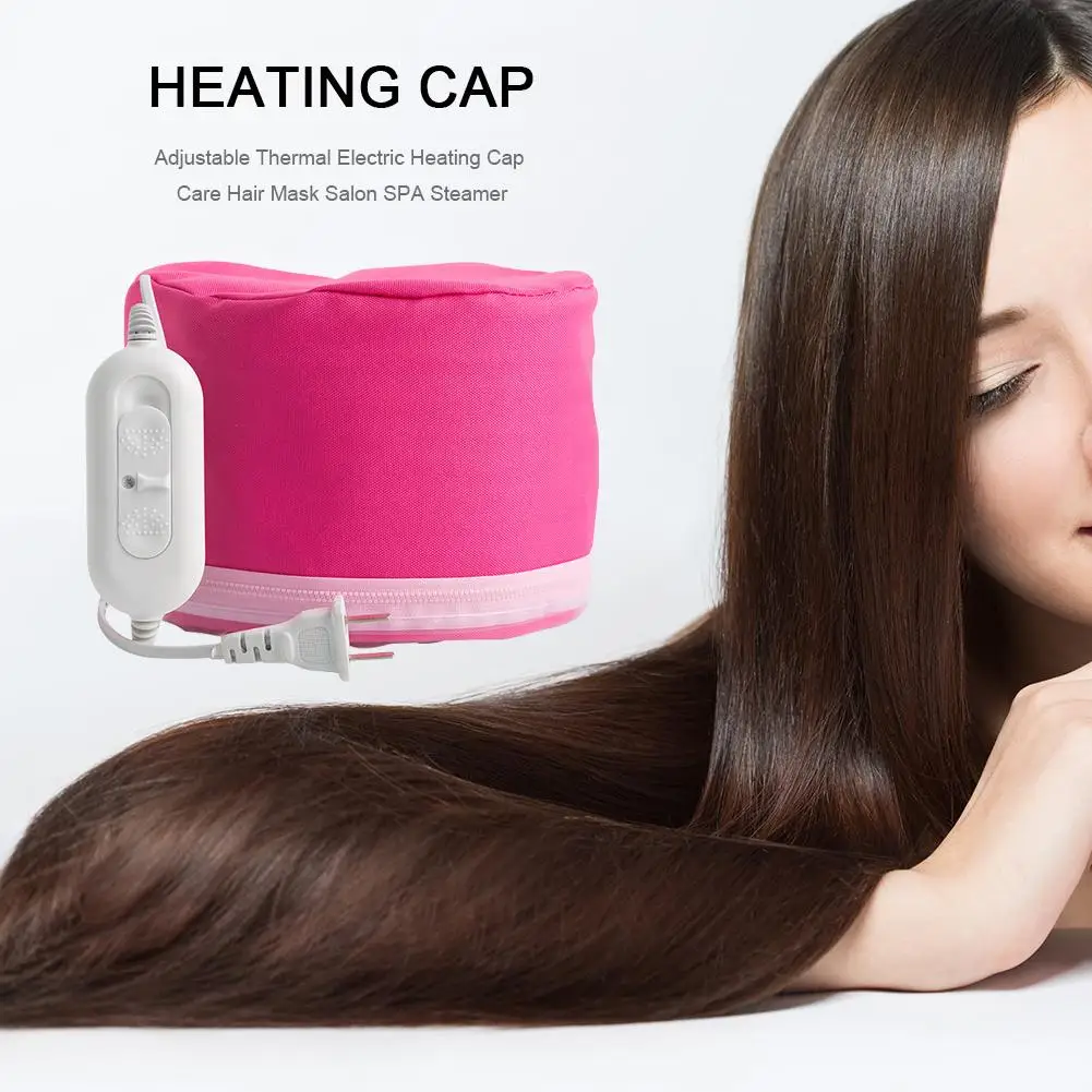 Hair Steamer Cap Electric Hair Cap with 3 Level Temperature Control Thermal Cap 220V with Intelligent Protection Gift for Women