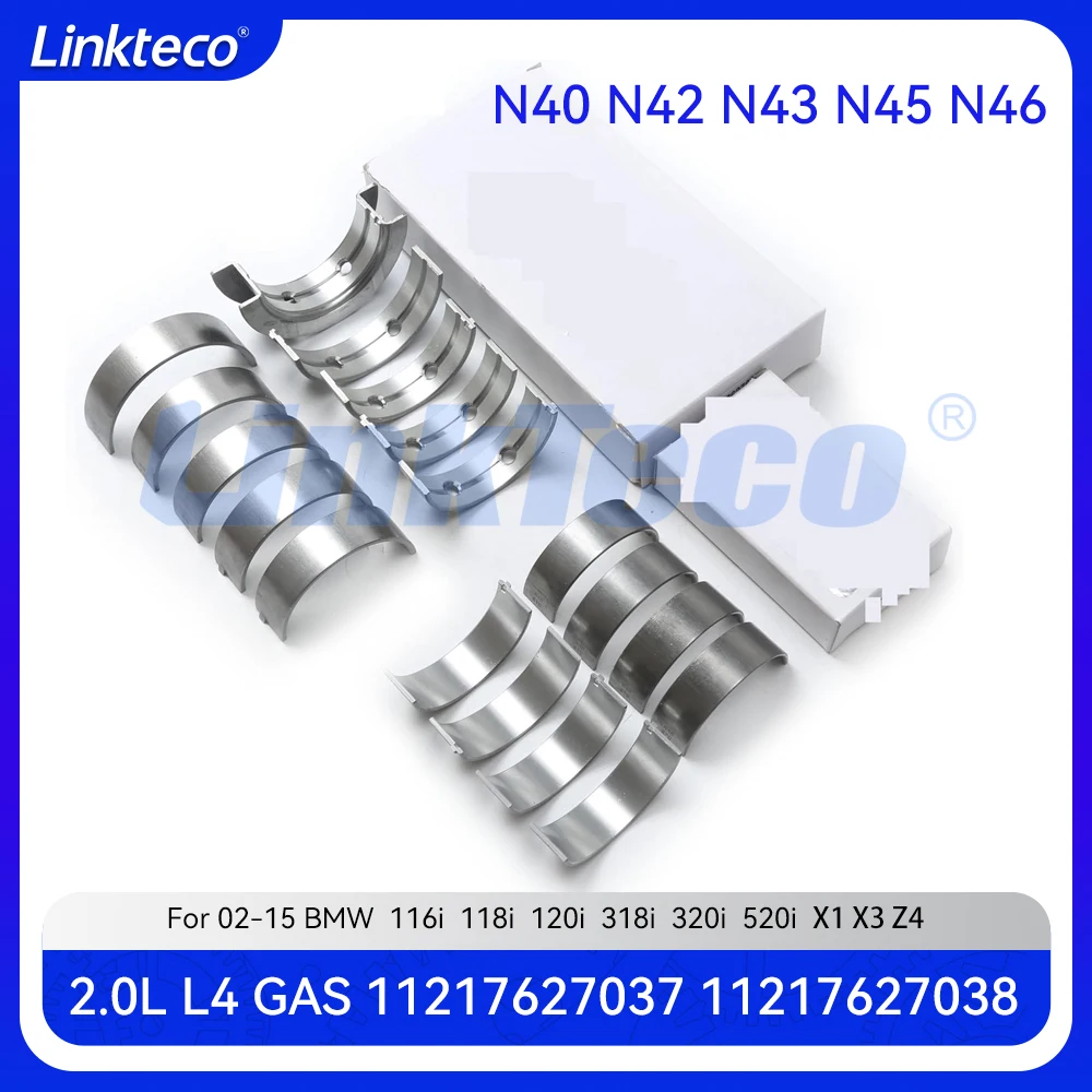 Motor Krukas Belangrijkste Drijfstanglager Fit 2.0 L N40 N42 N43 N45 N46 Voor 03-15 BMW 116i 118i 120i 318i 320i 520i X1 X3 Z4 2.0L