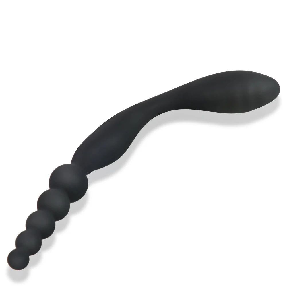 Double Penetration Anal Plug Dildo Anal Beads Butt Plug G Spot Massager Anal Trainer Anal Masturbation Adult Sex Toys for Couple
