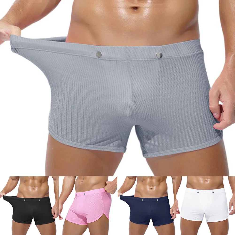 Men's Breathable and Stretch Sports Boxer Briefs Underwear with Pouch Support for Comfortable Fit and All Day Wear