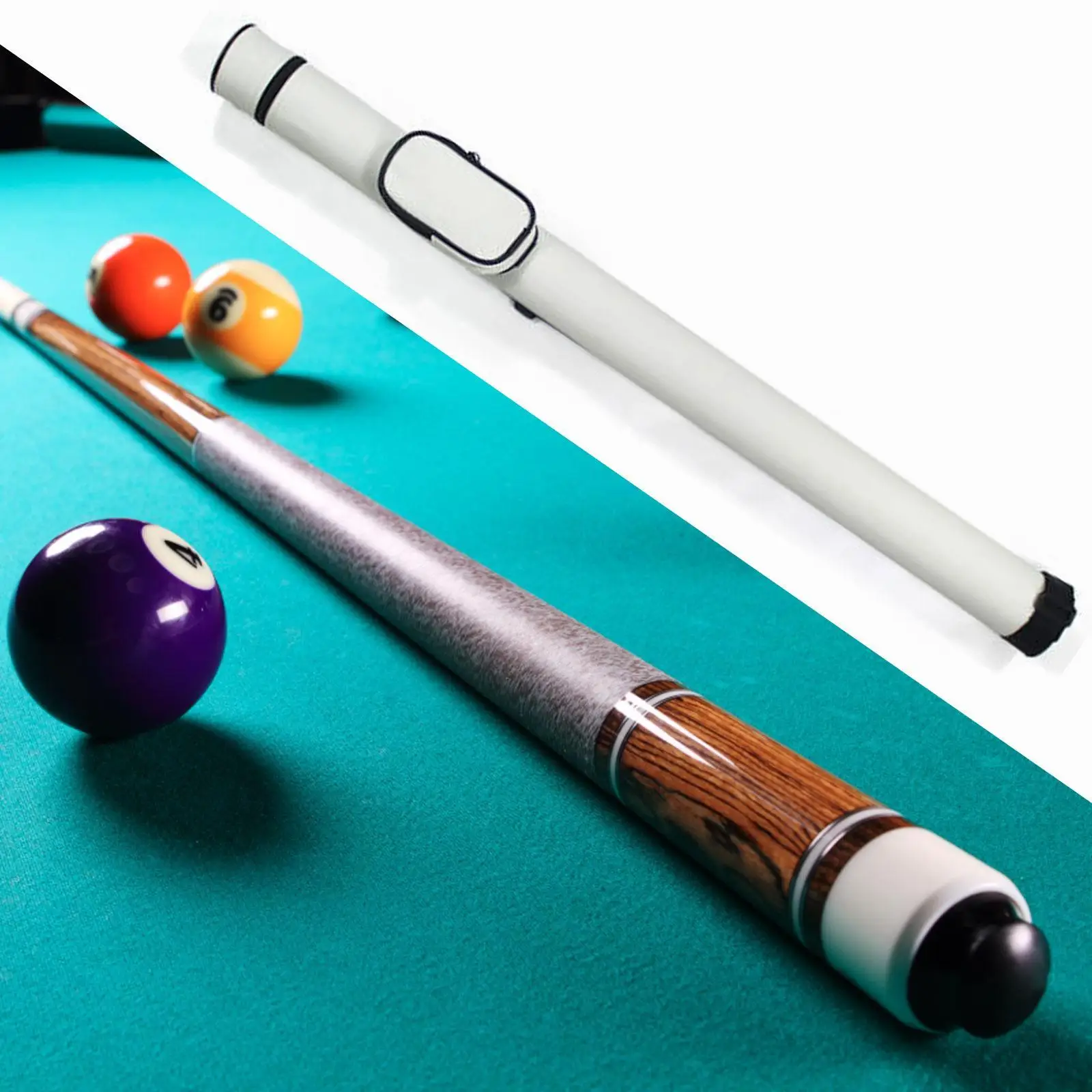 

Portable Billiard Cue Case Durable PU Leather Pool Cue Bag Anti Scratch Protective Storage Pouch for Billiard Equipment