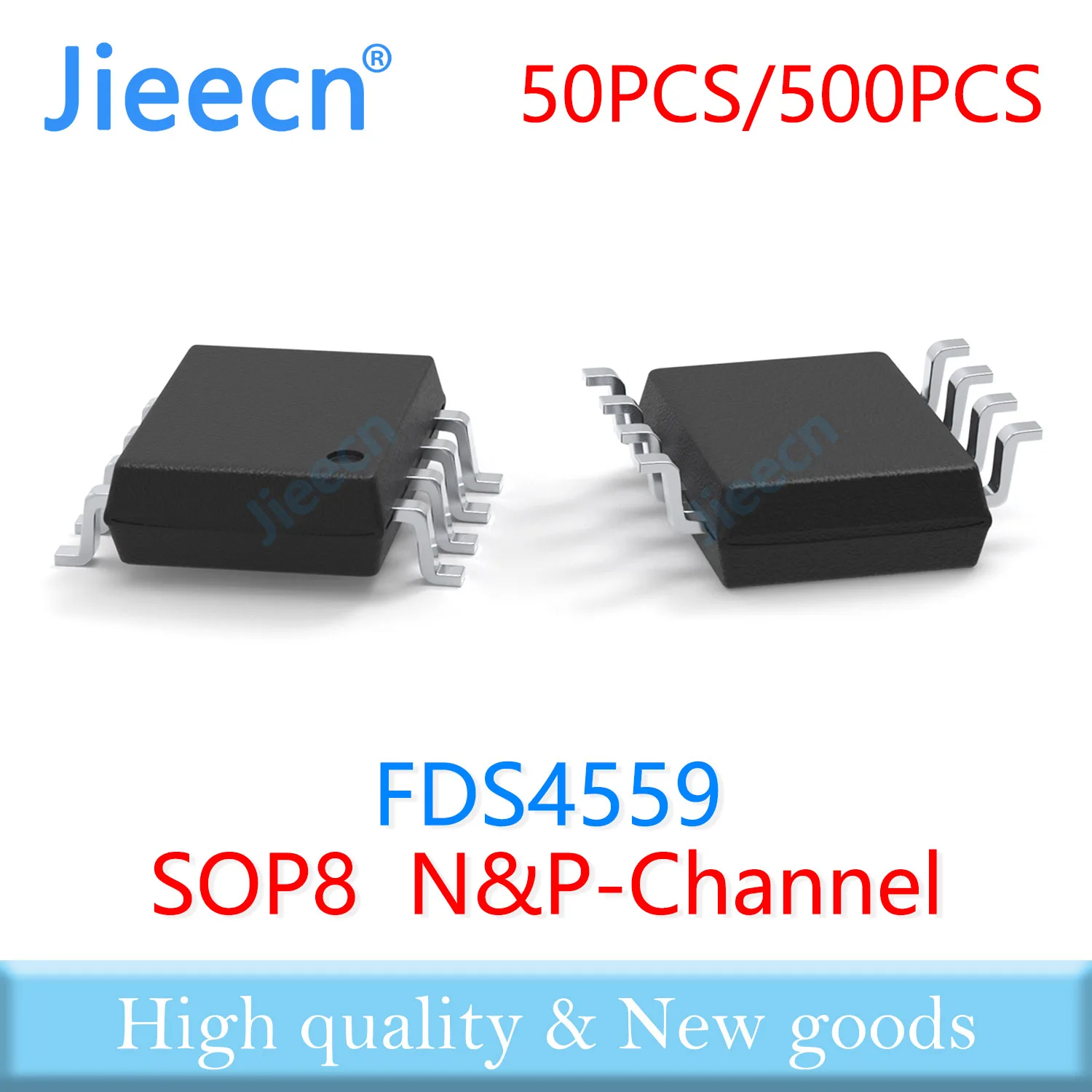 Jieecn 50PCS 500PCS FDS4559 SOP8 4559 60V N & P-Channel High quality