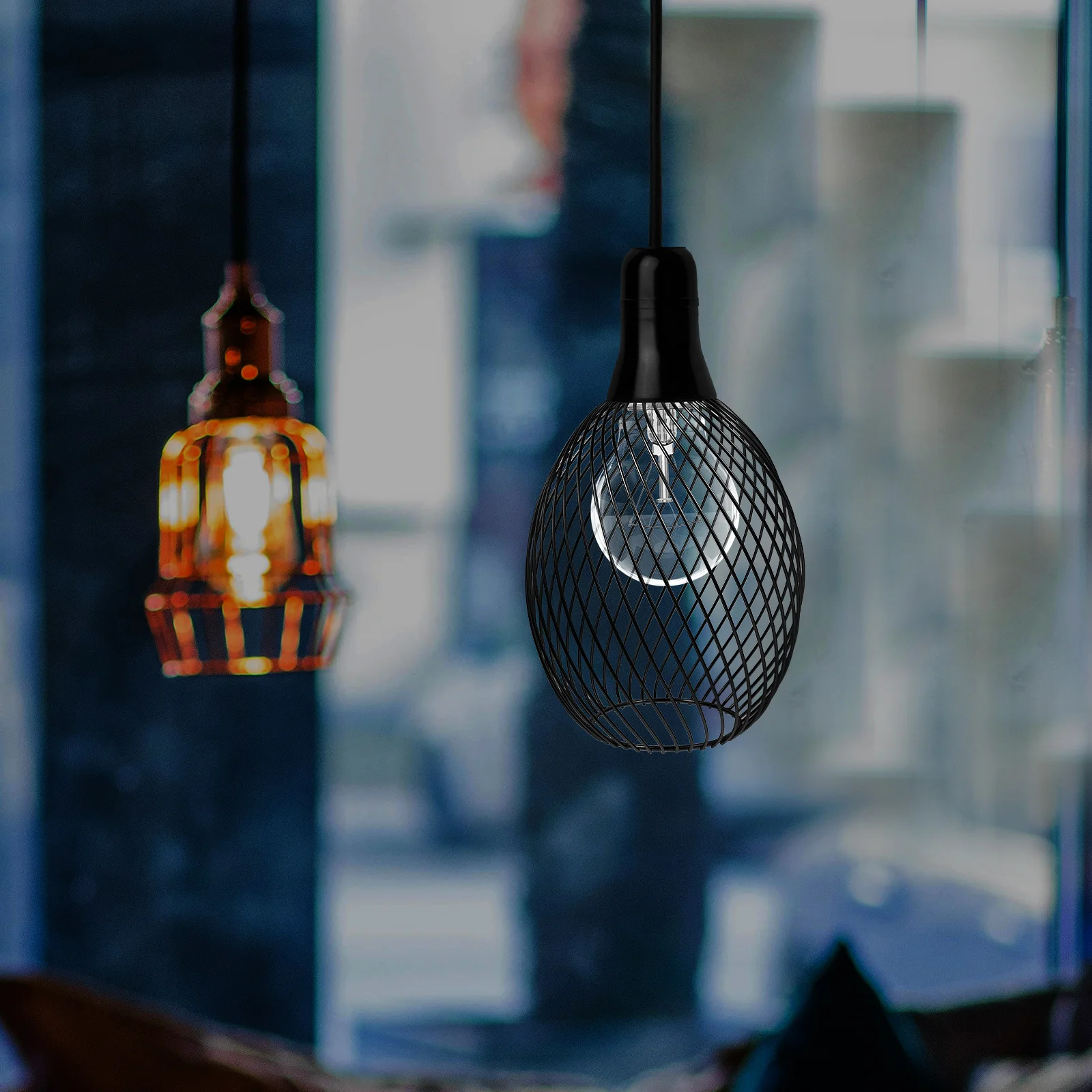 

Spiral Pattern Metal Lamp Shade Pendant Hanging Light Fixture Decorative Ceiling Lampshade For Home Hotel Bar Restaurant Simple