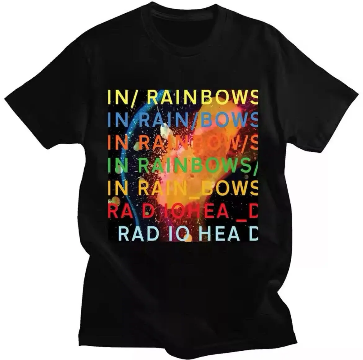 Rare Radiohead In Rainbows black unisex All size Shirt