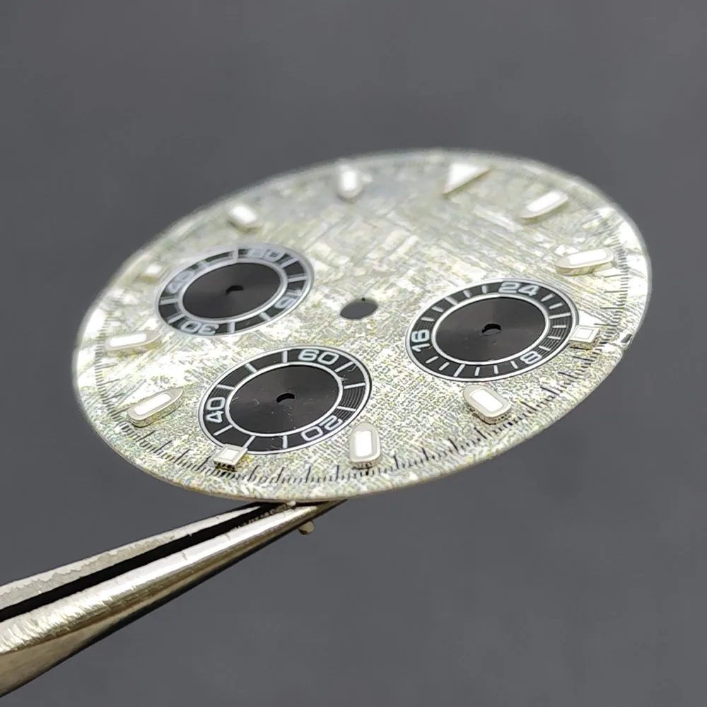 ل VK63 29 مللي متر الباندا الهاتفي ل VK 63 حركة الكوارتز مضيئة ساعة ملحق أجزاء أنيق ساعة رجالي مؤشر الاتصال 6-الأيدي