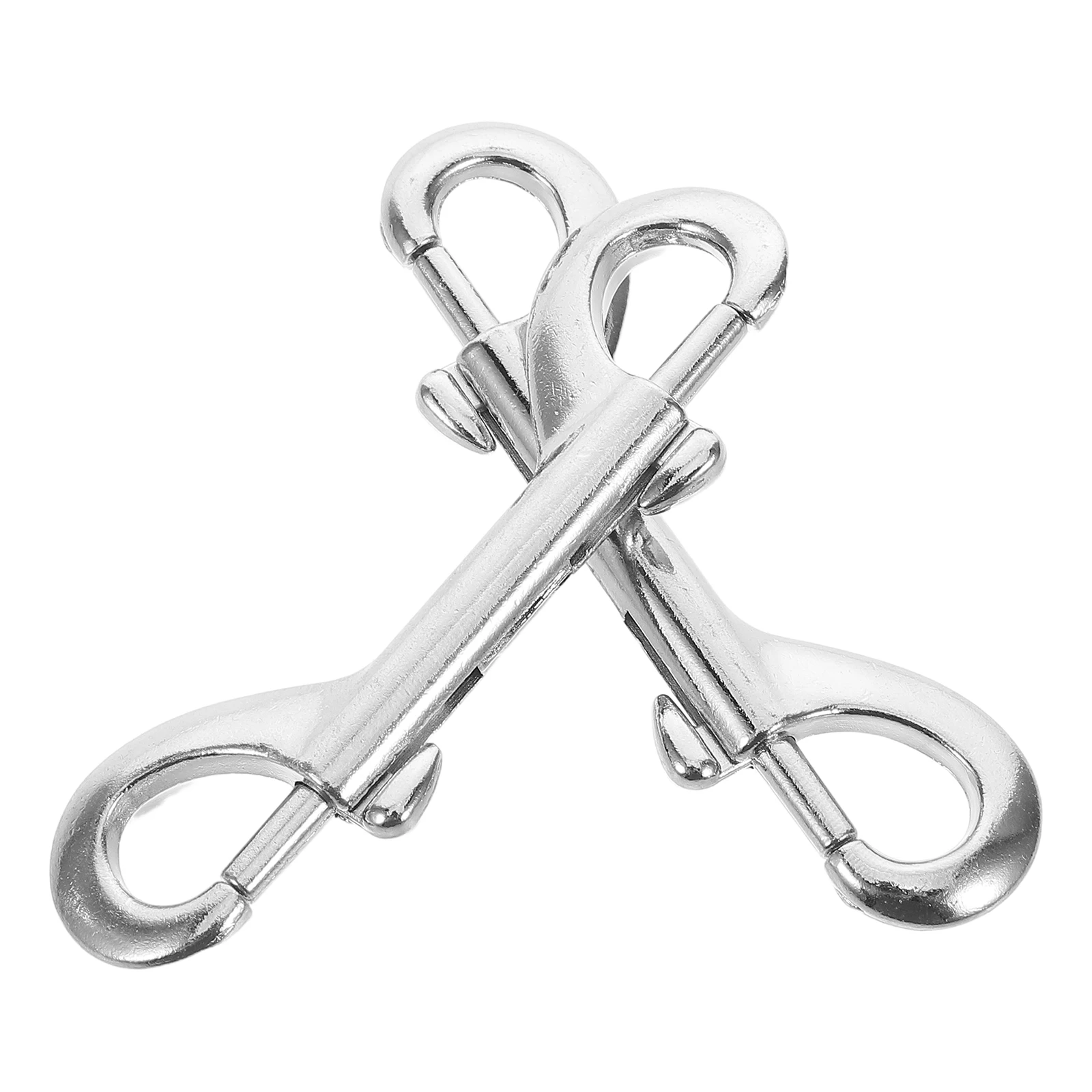 2 ganci a sgancio rapido a doppia testa in lega di zinco, fibbie a scatto per collare di cani, forniture per animali domestici, hardware in metallo
