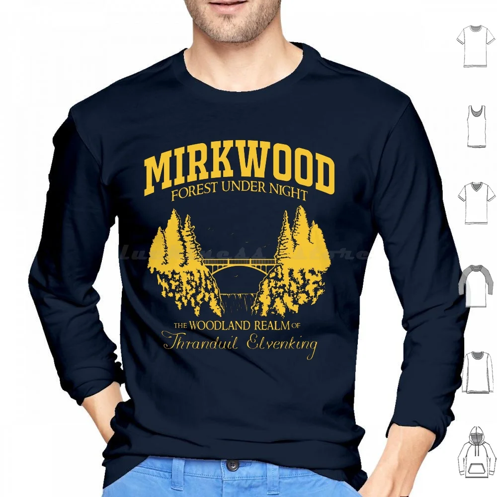 Mirkwood Forest Hoodies Long Sleeve Tolkien Fantasy Gandalf Frodo The Middle Earth Aragorn Bilbo Ring The Jrr Tolkien