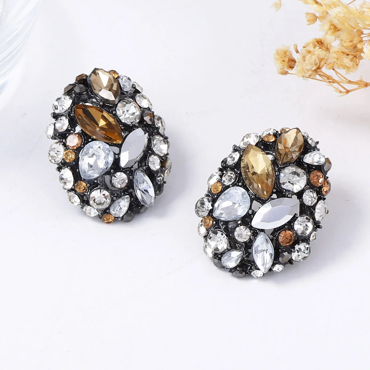 ZAA خمر مجوهرات فاخرة حجر الراين هندسية قطرة وأقراط 2026 العصرية امرأة اكسسوارات السحر فتاة عطلة هدايا الحفلات #5