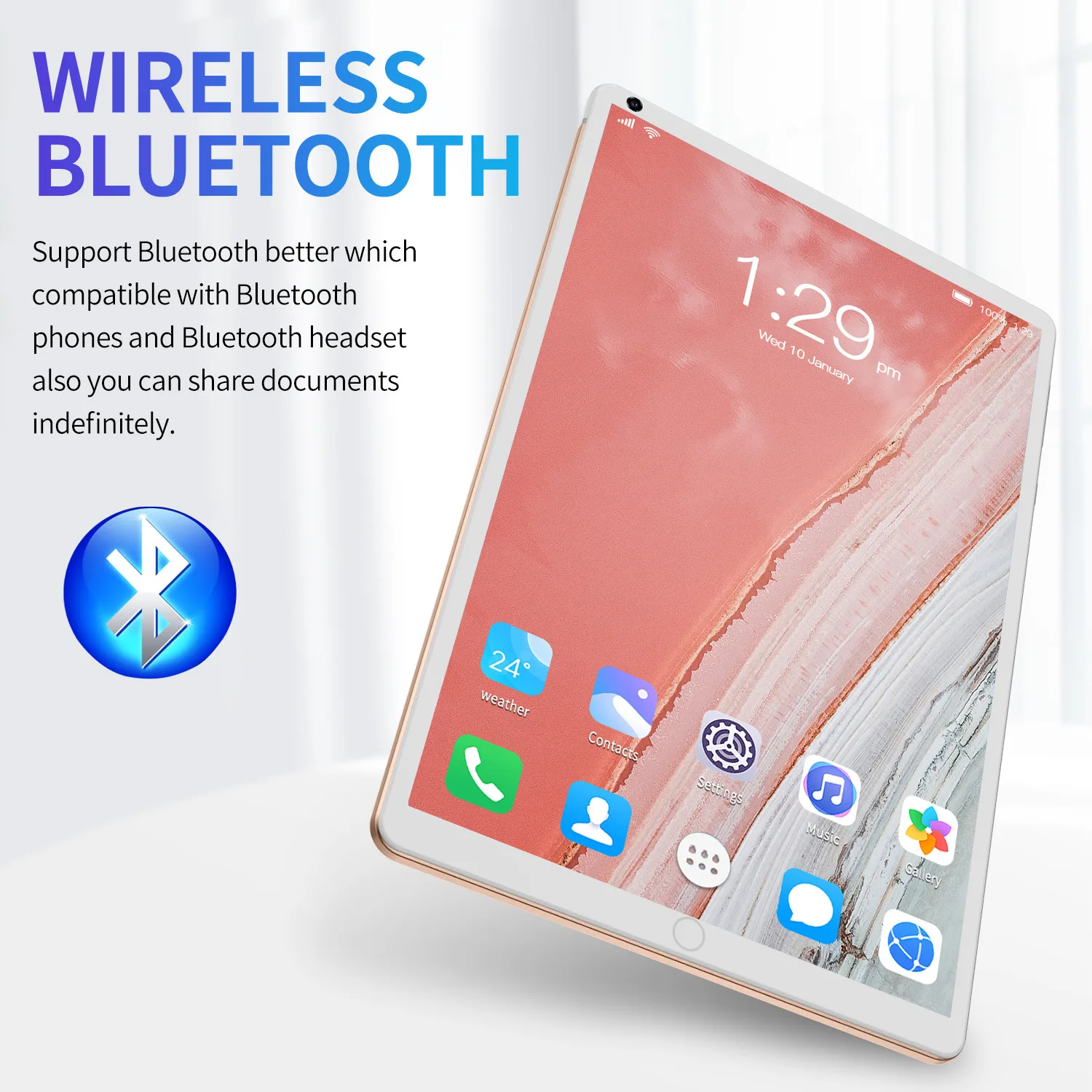 8인치 태블릿 컴퓨터, 2GB+16GB, 1280*800,4000mAh 배터리, 듀얼 SIM Wi-Fi, 학습, 엔터테인먼트, 사무 작업 등에 적합