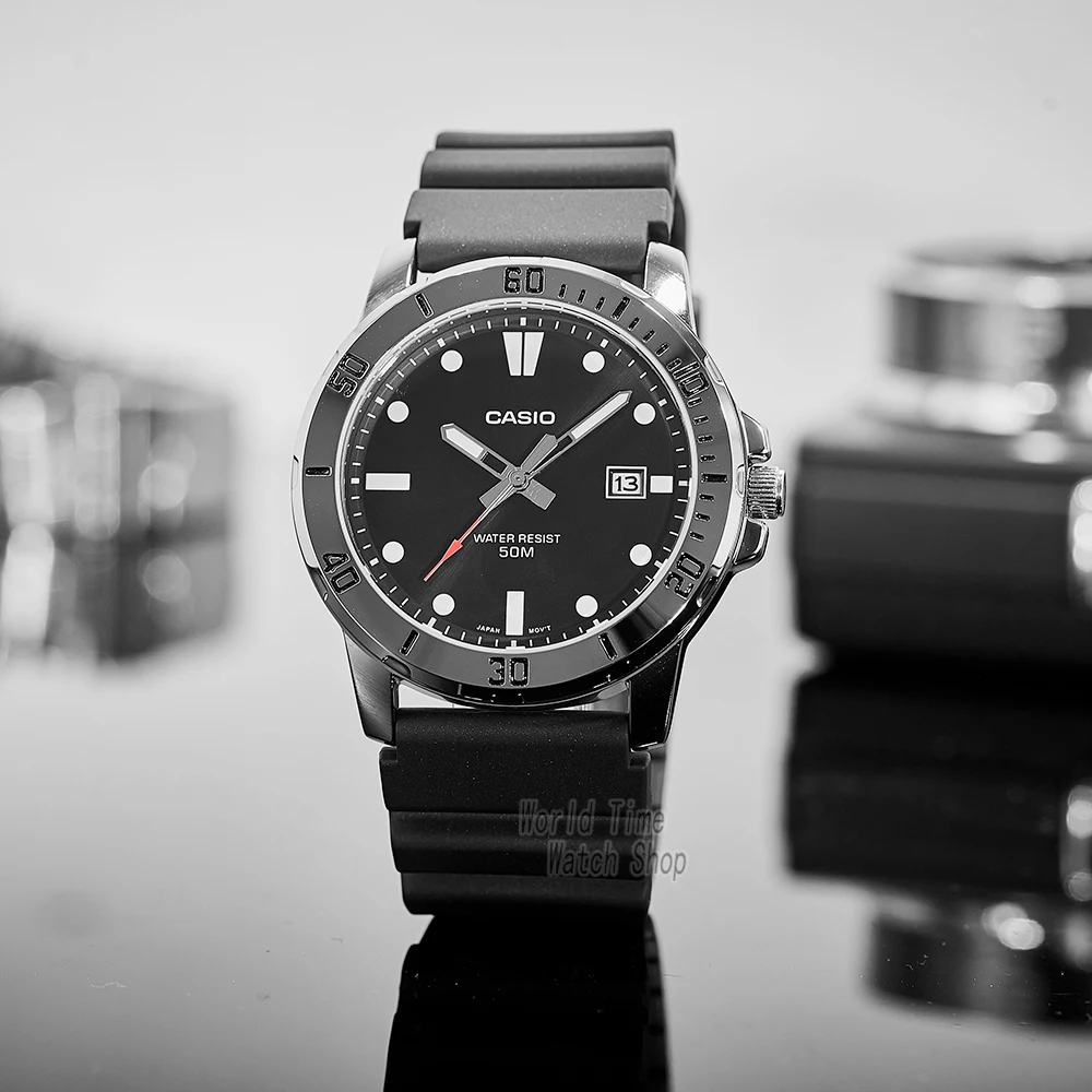 Casio watch for men business fashion resin strap atmospheric waterproof MTP-VD01 Series
