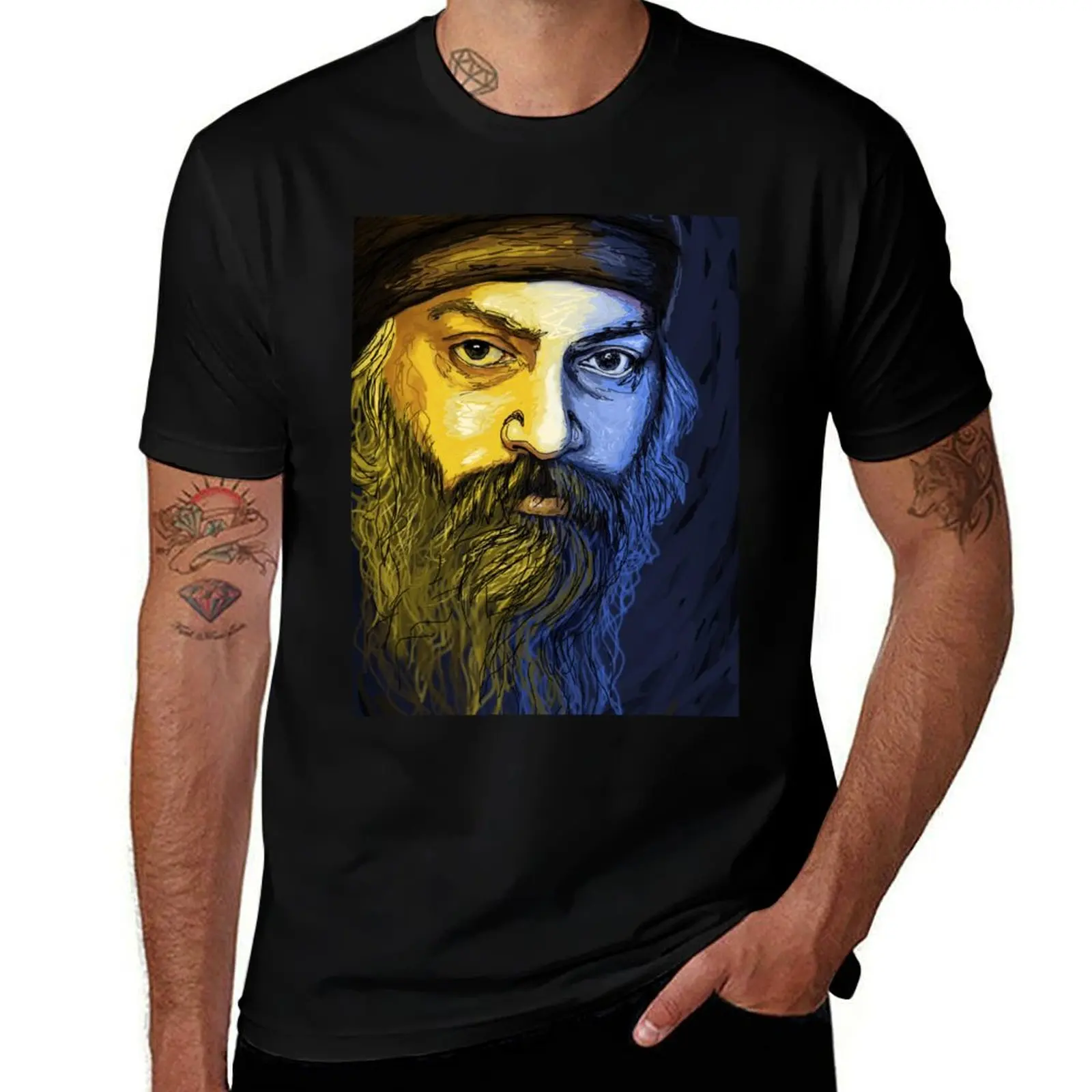 

Osho T-Shirt man graphic t shirt essential t shirt cotton t shirts man 100% T-shirt