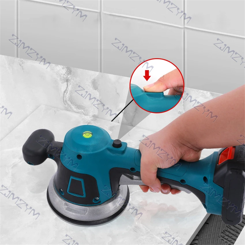 Electric Tile Laying Machine Cordless Tile Tiler Adjustable Tiles Tiling Machine 200KG Automatic Floor Vibrator Leveling Tool