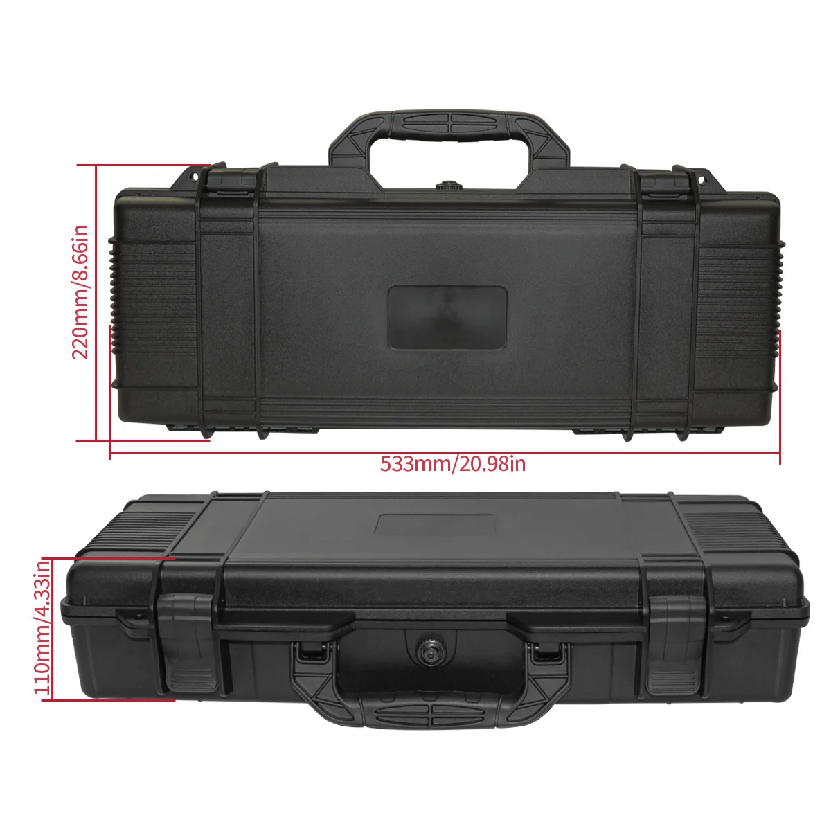 Жесткий защитный чехол для фотоаппаратов, инструментов, ящик для инструментов для наружного снаряжения с предварительно вырезанной губчатой вставкой, ударопрочный и износостойкий