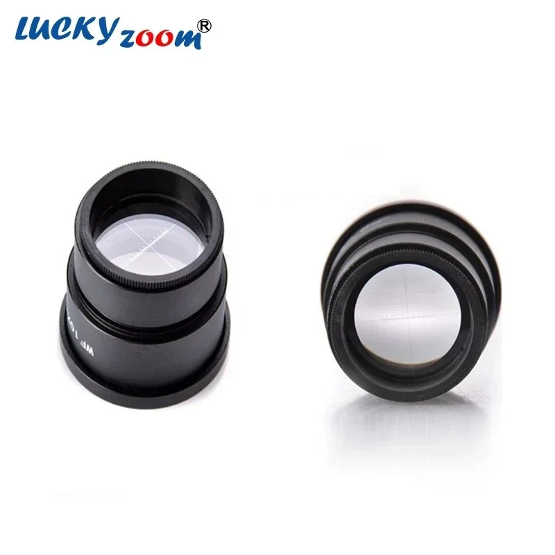 2pcs Adjustable 10X Microscope Eyepiece Scale Widefield Reticle Ocular For Trinocular Stereo Microscopio Measurement Calibration